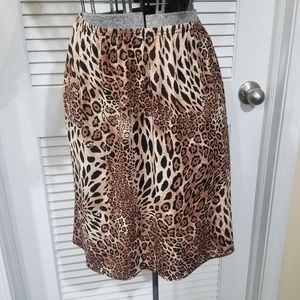 Light and Fun Animal Print Skirt
